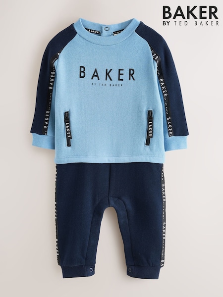 Baker by Ted Baker Panel Long Sleeve Romper (AW5814) | £32 - £35
