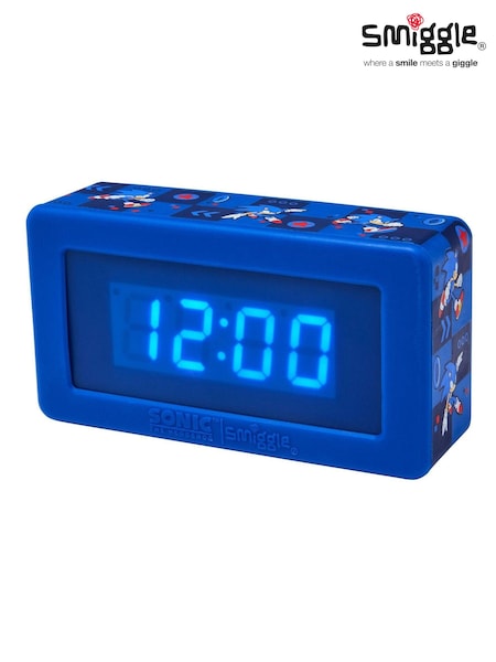Smiggle Blue Sonic The Hedgehog Sound-Activated Digital Clock (AW5909) | £28