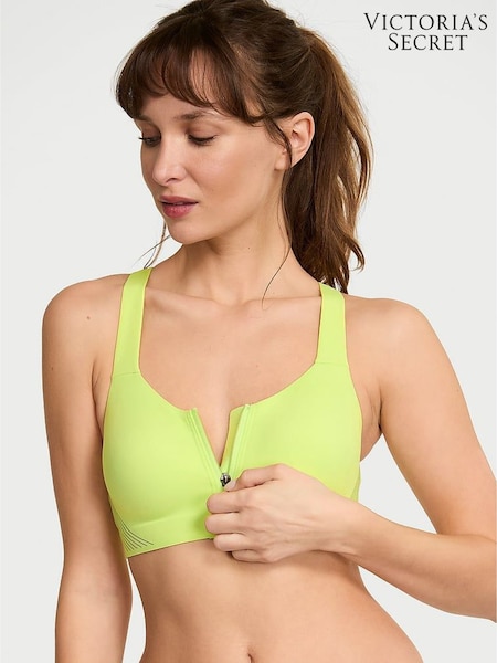 Victoria's Secret Lime Green Front Close High Support Sports Bra (AW6314) | £55