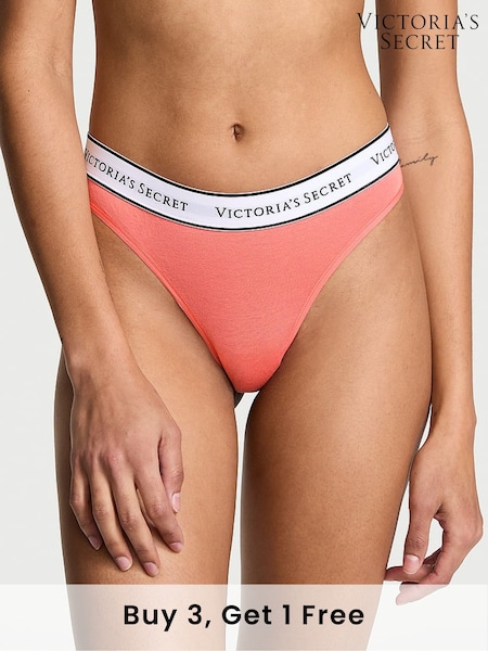 Victoria's Secret Coral Orange Thong Knickers (AW6316) | £9