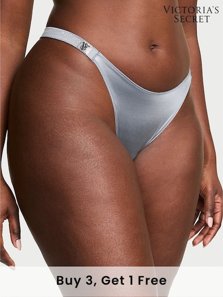 Victoria's Secret Asteroid Grey Brazilian Scattered Shine Strap Knickers (AW6330) | £20