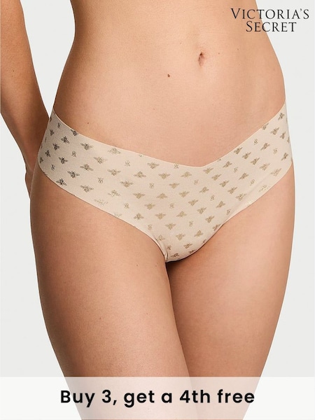 Victoria's Secret Marzipan Nude Bees Thong Knickers (AW6358) | £9