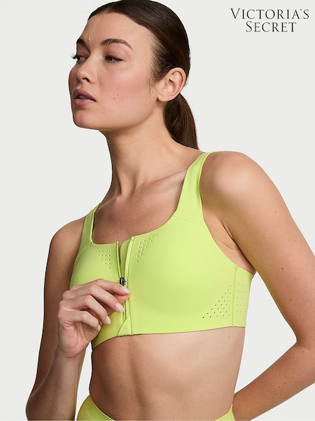 Victoria's Secret Lime Green Front Close Featherweight Max High Support Sports Bra (AW6364) | £55