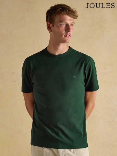 Rugby Club Green Crew Neck Cotton T-Shirt (AW6395) | £0