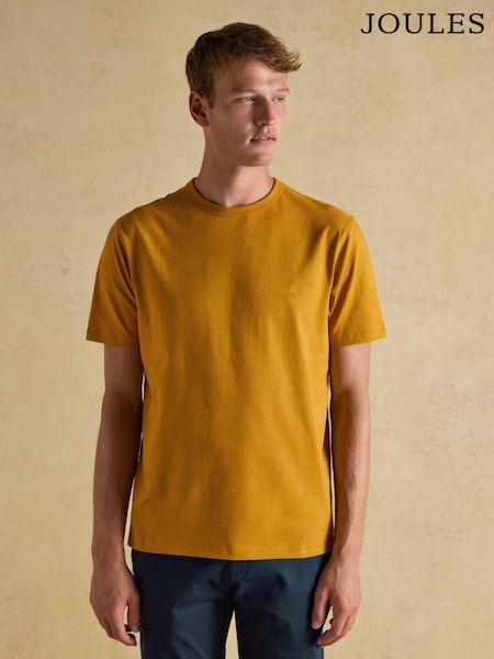 Rugby Club Yellow Crew Neck Cotton T-Shirt (AW6396) | £0