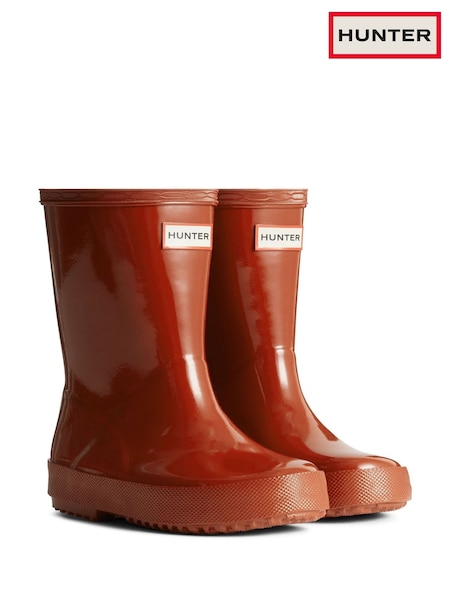 Hunter Kids First Gloss Wellington Boots (AW6518) | £40