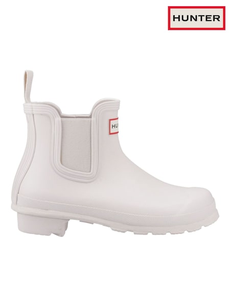 Hunter Cream Original Chelsea Boots (AW6521) | £90