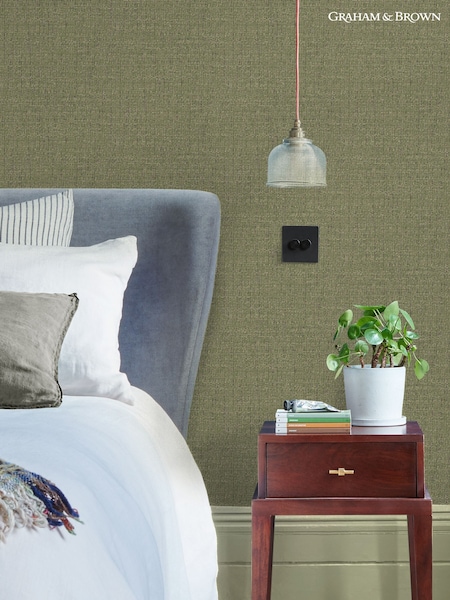 Graham & Brown Green Albion Texture A4 Wallpaper Sample (AW6831) | £1