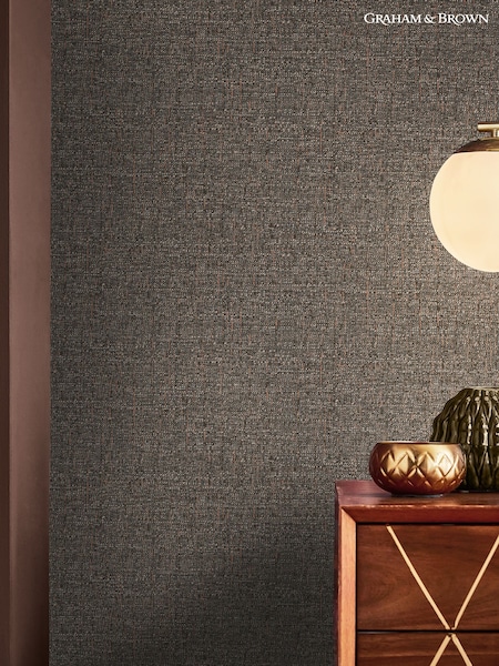 Graham & Brown Chocolate Albion Texture A4 Wallpaper Sample (AW6836) | £1