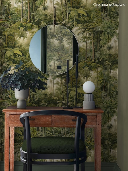 Graham & Brown Lush Green Benmore Ridge A4 Wallpaper Sample (AW6847) | £1