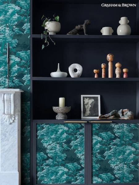 Graham & Brown Midnight Bobart's Garden A4 Wallpaper Sample (AW6849) | £1