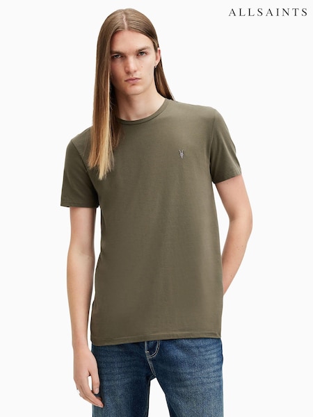 AllSaints Green Tonic Short Sleeve Crew T-Shirt (AW6956) | £32