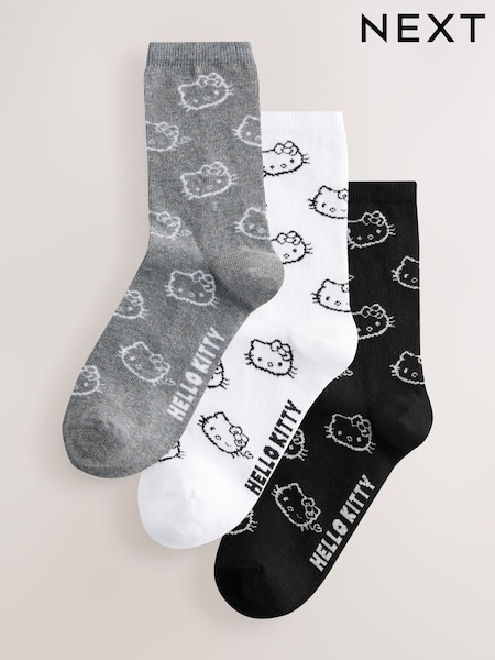 Hello Kitty Ankle Socks 3 Pack (AW7189) | £12