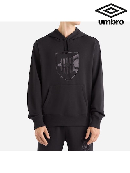Umbro Black Crest Hoodie (AW7303) | £60