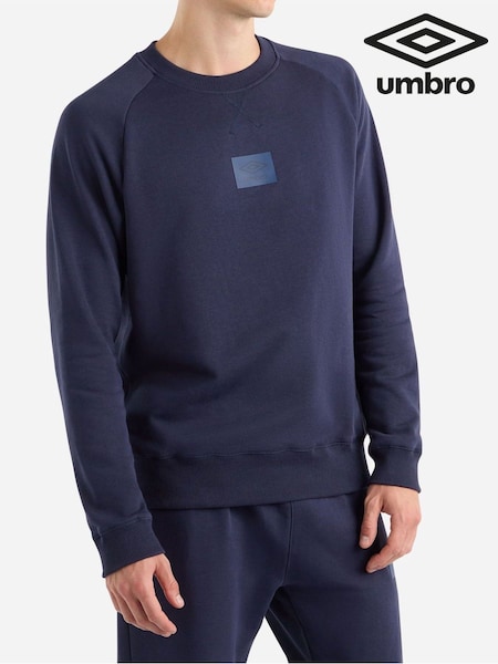 Umbro Blue Blue Small Logo Sweatshirt (AW7348) | £35