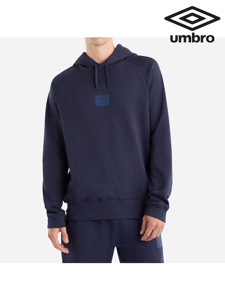 Umbro Blue Small Logo Hoodie (AW7365) | £40