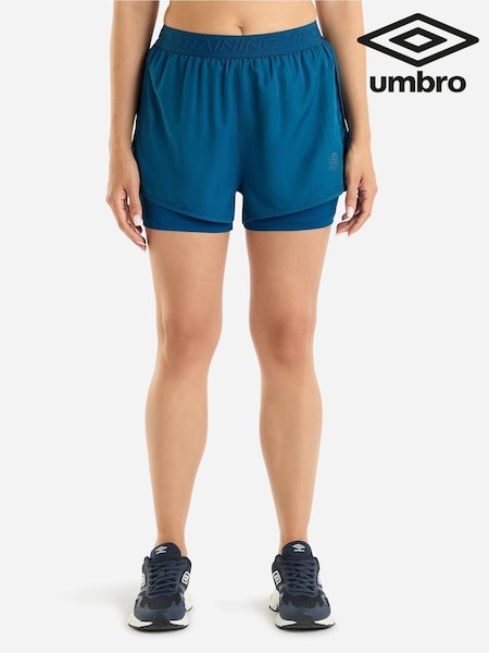 Umbro Blue Pro Training Hybrid Shorts (AW7383) | £35