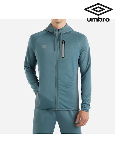 Umbro Blue Sportswear Full Zip Hoodie (AW7387) | £40
