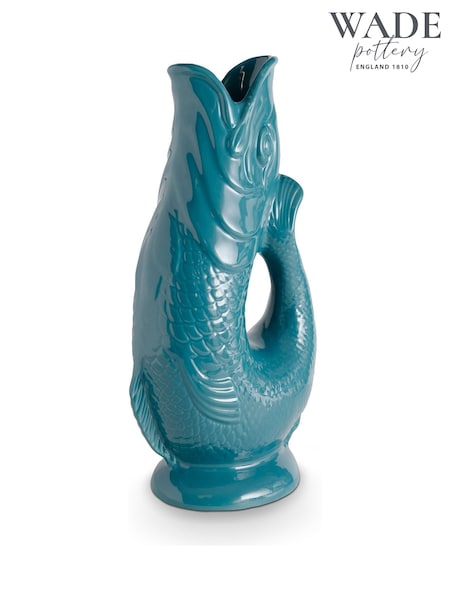 Wade Teal Large Original Gurgle Fish Vase Jug (AW7441) | £45