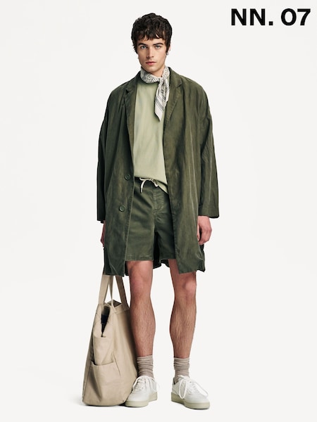 NN.07 Green Gregor Drawstring Shorts (AW7445) | £100