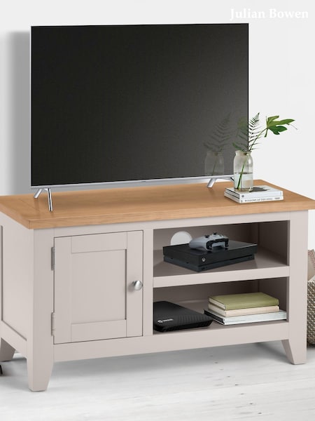Julian Bowen Elephant Grey Euro Oak Richmond TV Unit (AW8172) | £275