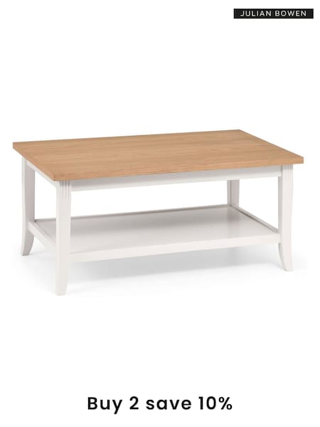 Julian Bowen Ivory Oak Davenport Coffee Table (AW8173) | £165