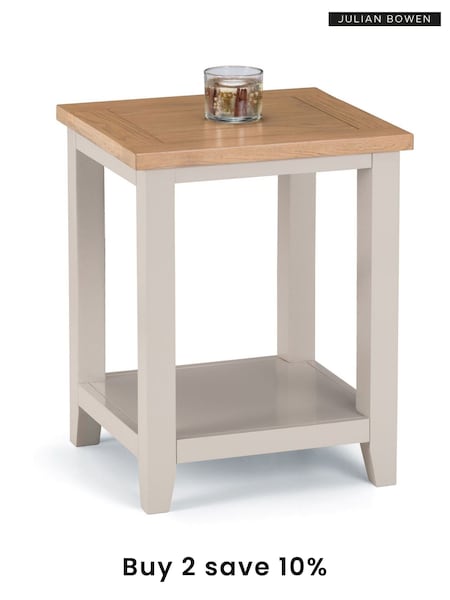 Julian Bowen Elephant Grey Euro Oak Richmond Lamp Table (AW8174) | £125