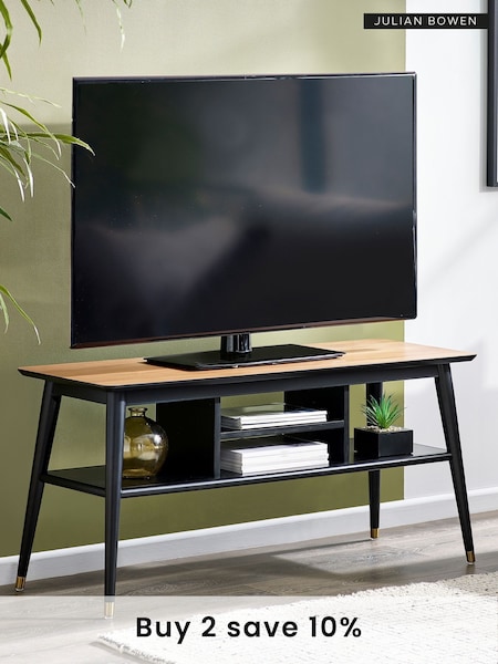 Julian Bowen Walnut Black Findlay Media Unit (AW8176) | £260