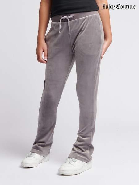 Juicy Couture Grey Girls Diamanté Bootcut Joggers (AW8642) | £75 - £90