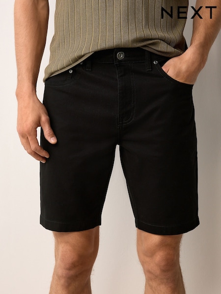 Black Motionflex 5 Pocket Chino Shorts (AW8659) | £24