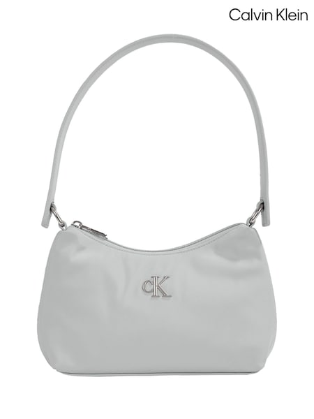 Calvin Klein Grey Sleek Nylon Shoulder Bag (AW9150) | £270