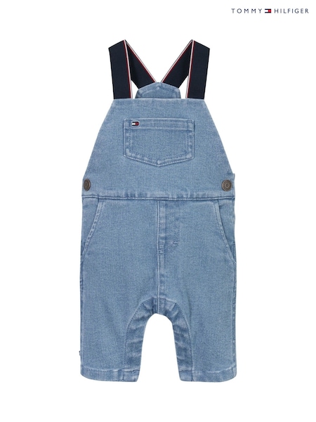 Tommy Hilfiger Blue Denim Dungarees Set (AW9184) | £65