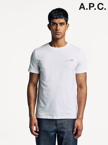 A.P.C. White Standard Item T-Shirt (AW9275) | £110