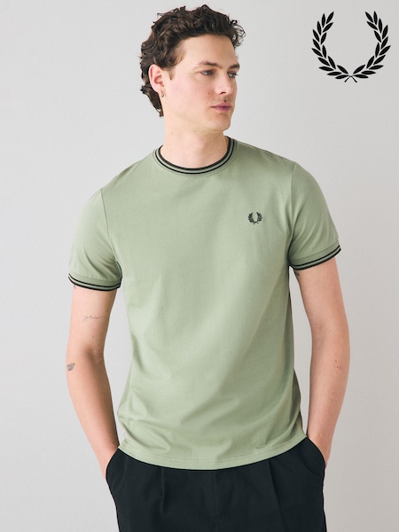 Fred Perry Twin Tipped Logo T-Shirt (AW9343) | £50