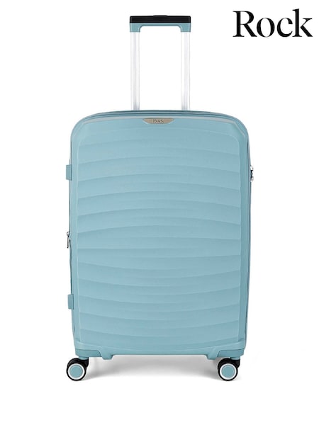 Rock Luggage Medium Blue Sunwave Suitcase (AW9460) | £90