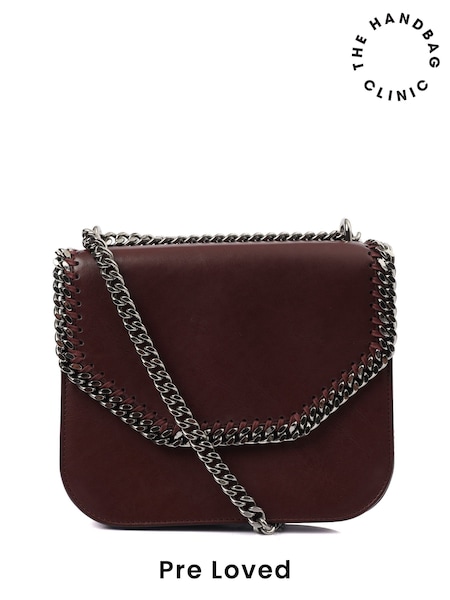 Stella McCartney Red Falabella Box Tote Medium Leather Handbag (AW9733) | £475