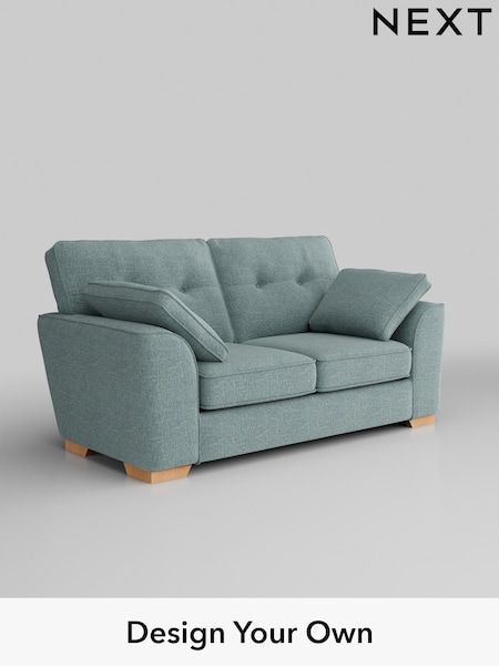Chunky Chenille/Light Teal Green Stamford Buttoned Back (AW9884) | £1,199