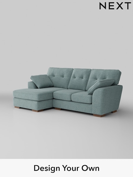 Chunky Chenille/Light Teal Green Stamford Buttoned Back (AW9884) | £1,775
