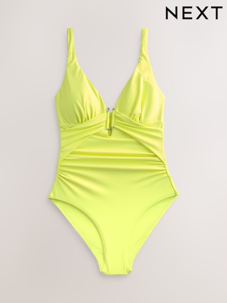 Lime Green Utrim Tummy Control Plunge Swimsuit (AW9900) | £36