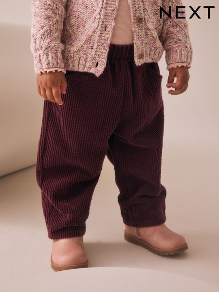 Plum Purple Cord Trousers (3mths-7yrs) (AW9909) | £13 - £15