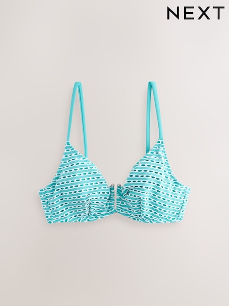 Aqua Blue Crochet Non Padded Wired Bikini Top (AW9930) | £28