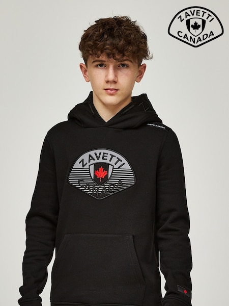 Zavetti Canada Junior Botticini Reflective Black Hoodie (AY0005) | £45