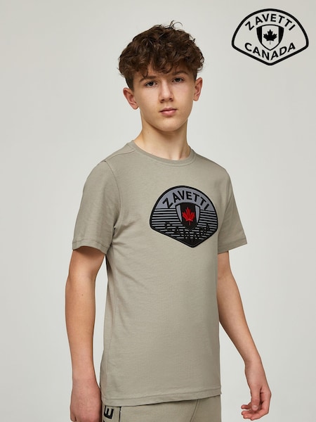 Zavetti Canada Junior Cream Botticini Reflective 100% Cotton T-Shirt (AY0006) | £25