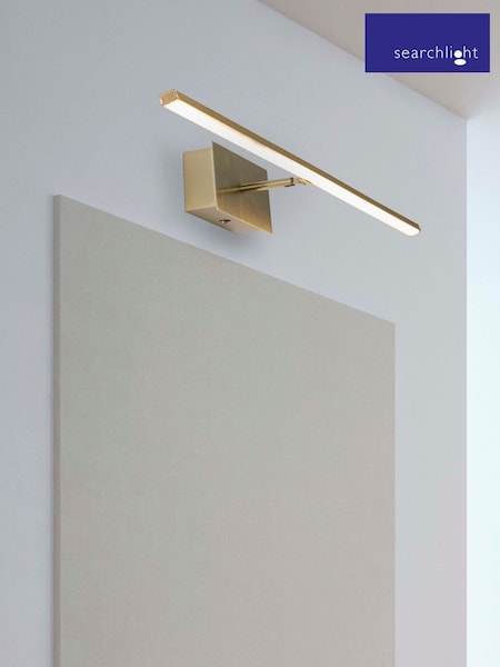 Searchlight Satin Brass Lucca LED Wall Light IP44 (AY0010) | £40