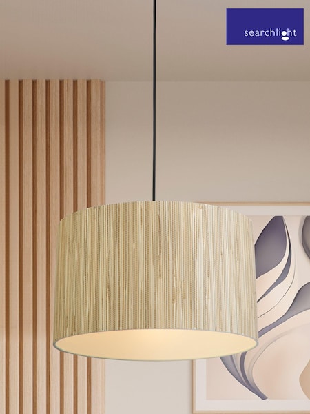 Searchlight Black Field 1 Light Pendant to Flush Ceiling Light (AY0026) | £62