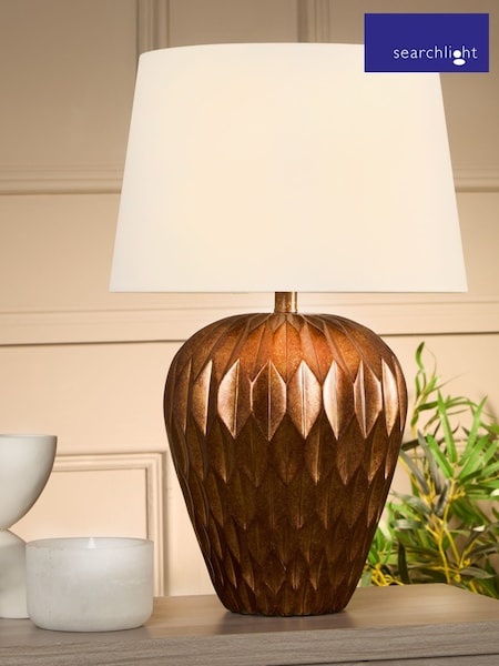 Searchlight Bronze Genoa 1 Light Table Lamp (AY0029) | £95