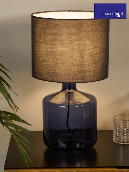 Searchlight Blue Azure Glass Table Lamp (AY0037) | £45