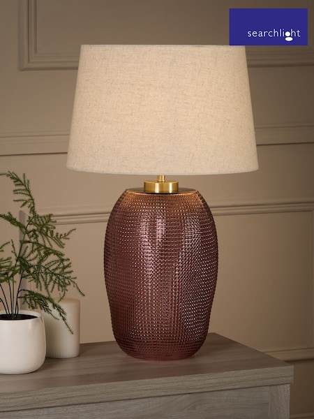 Searchlight Pink and Gold Iris 1 Light Table Lamp (AY0039) | £99