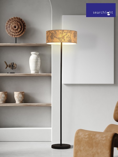 Searchlight Black and Multi Natura 3 Light Floor Lamp (AY0043) | £76
