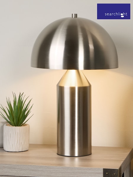Searchlight Silver Cupola Dome Table Lamp (AY0050) | £58